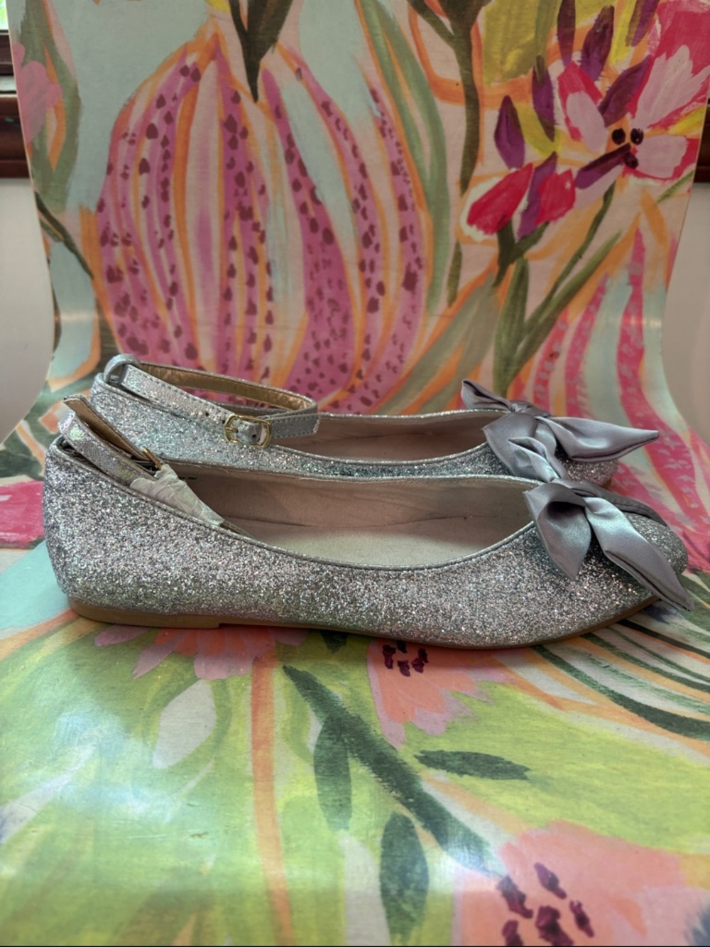 NWOT Joyfolie Penny Glitter Flats
